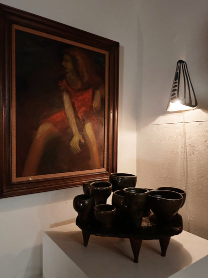 Original Vintage Portrait Painting