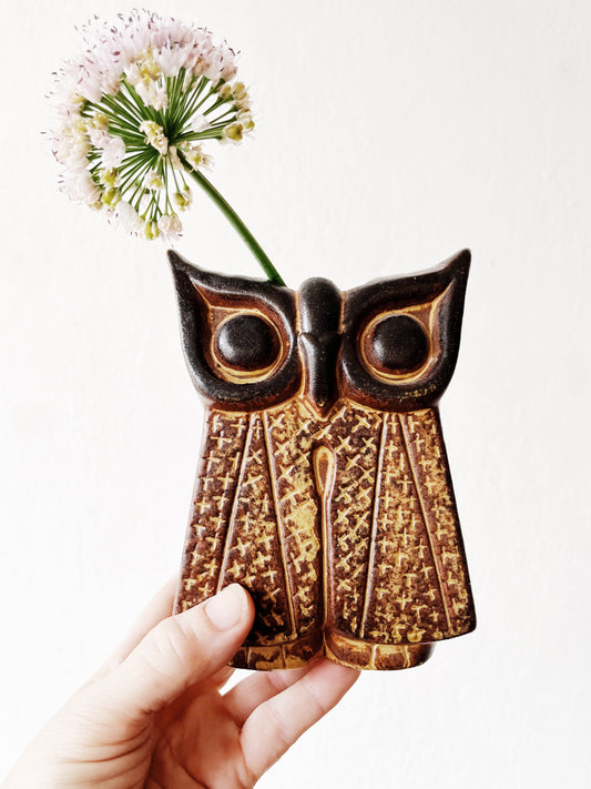 Mid Century Owl Vase