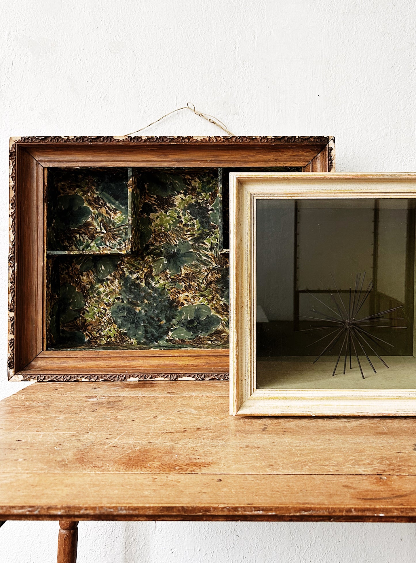 Antique Shadowbox Sculpture