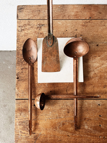 Collection of Vintage Copper Utensils