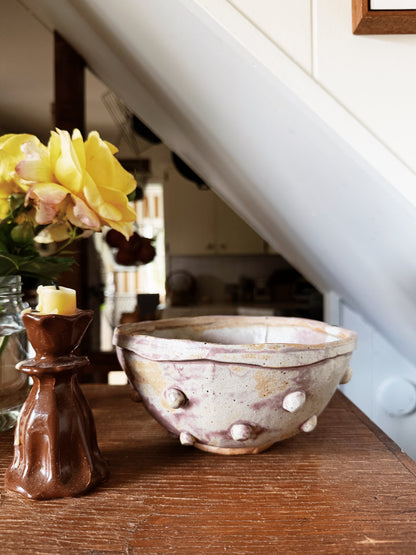 Handmade Hobnail Bowl