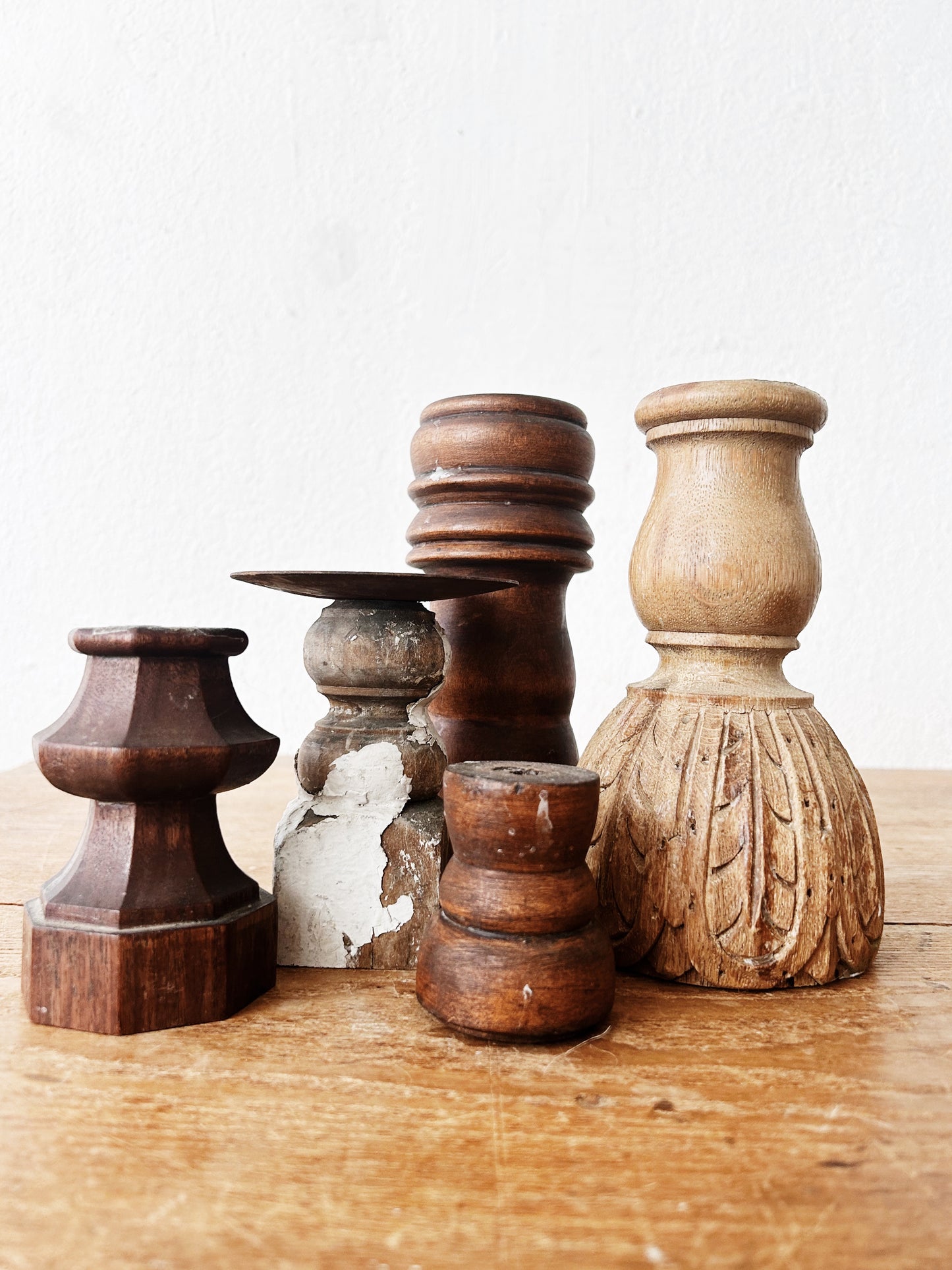 Collection of Vintage Wooden Architectural Salvage Pieces