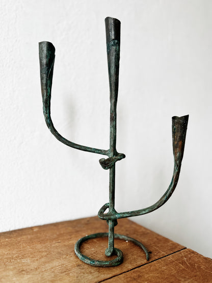Vintage Brutalist Candelabra