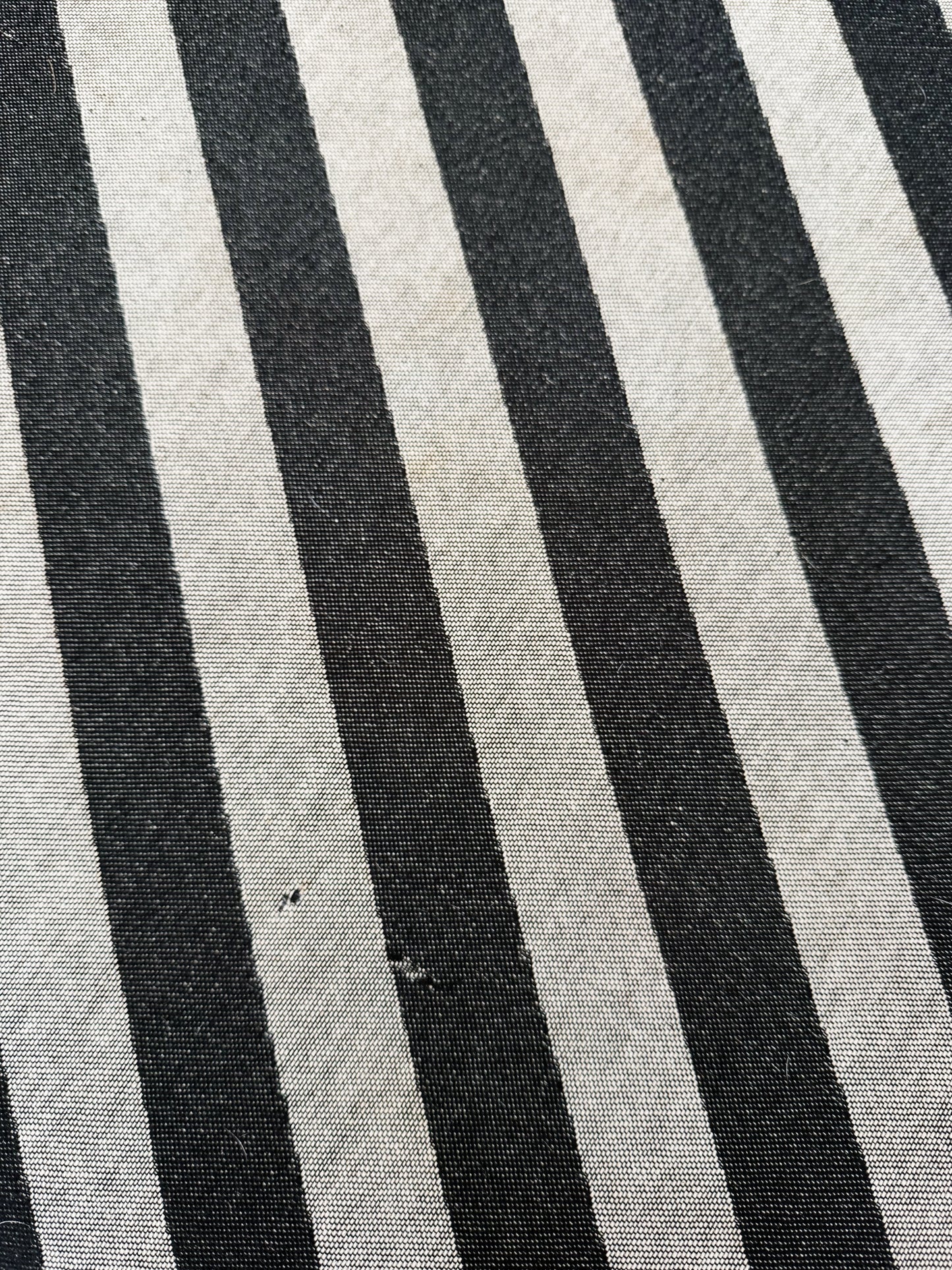 Vintage Striped Ottoman
