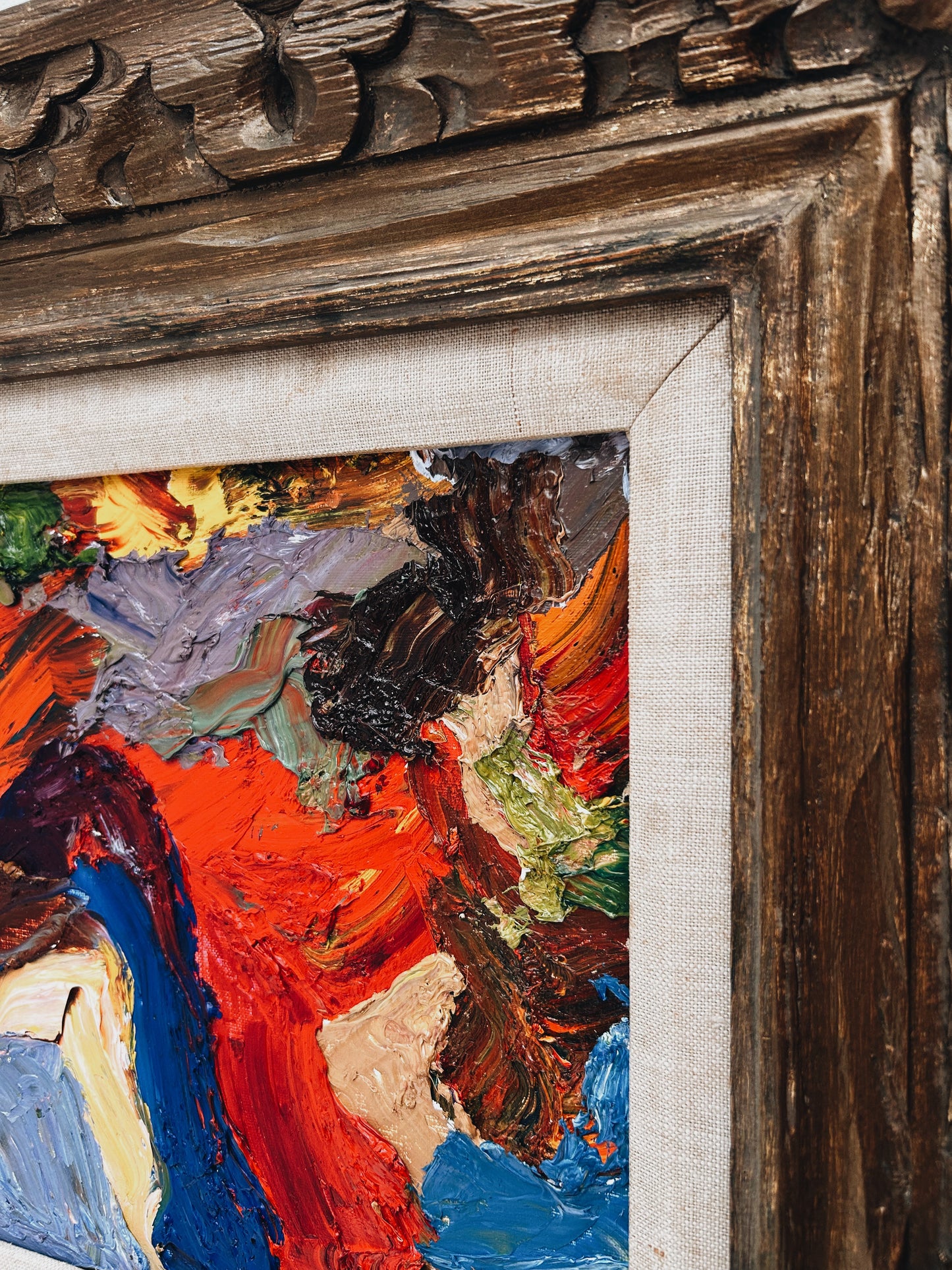 Mid Century Impasto Abstract