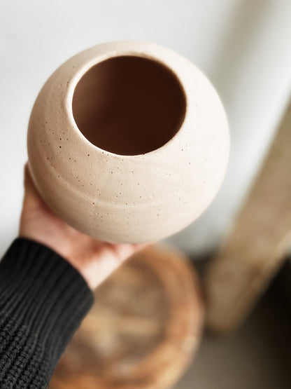 Handmade Orb Pottery Vase