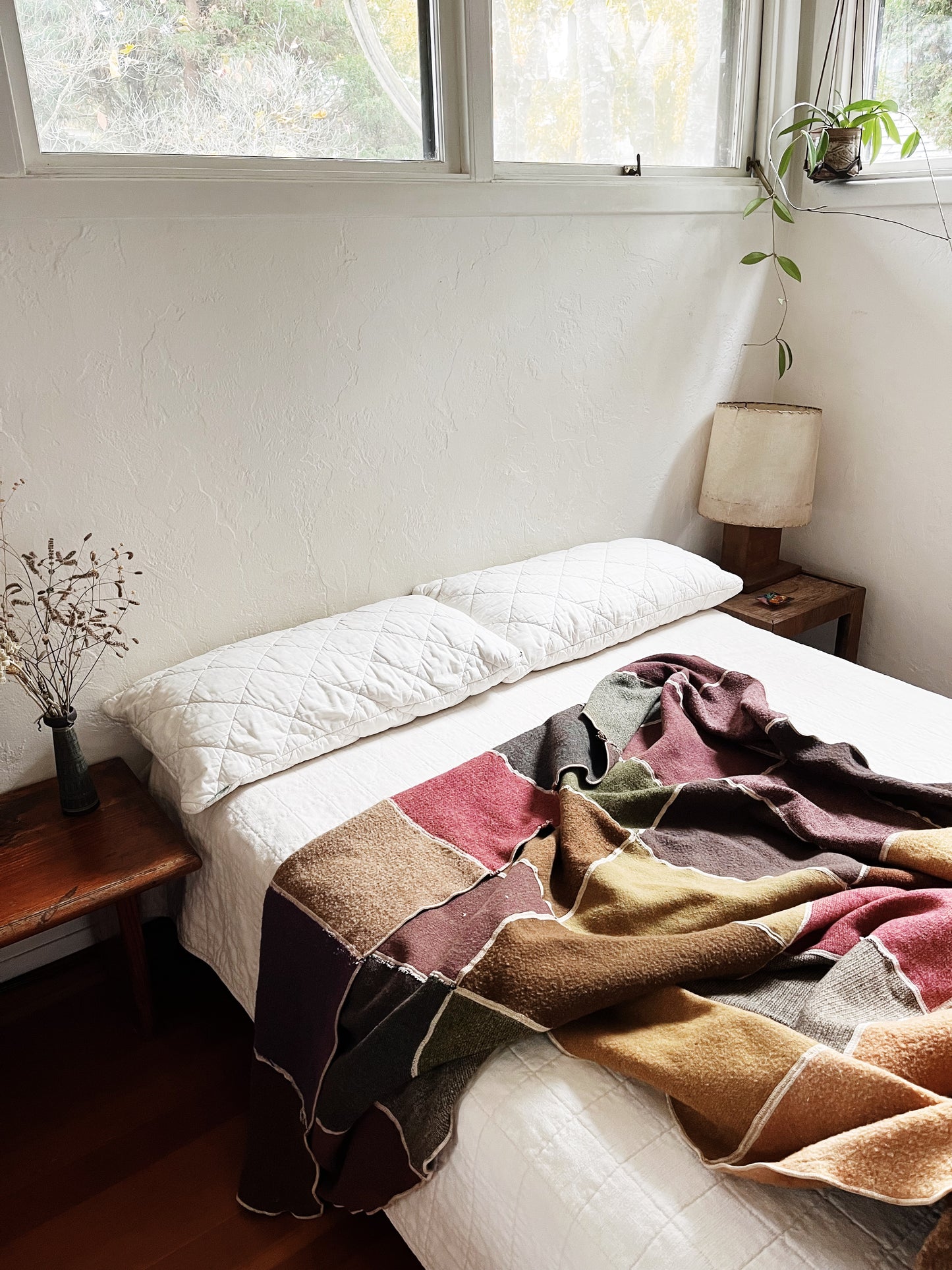 Vintage Wool Colorblock Blanket