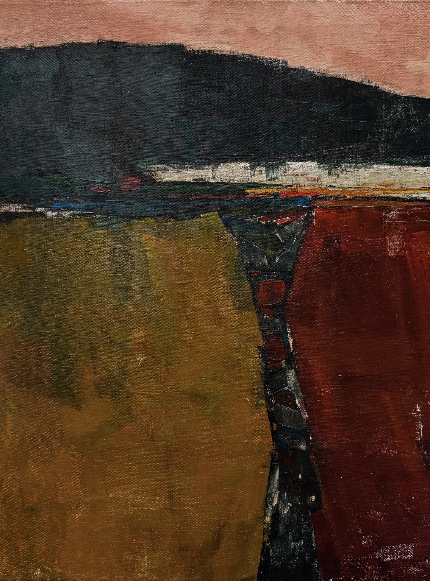 Original Abstract Painting on Linen