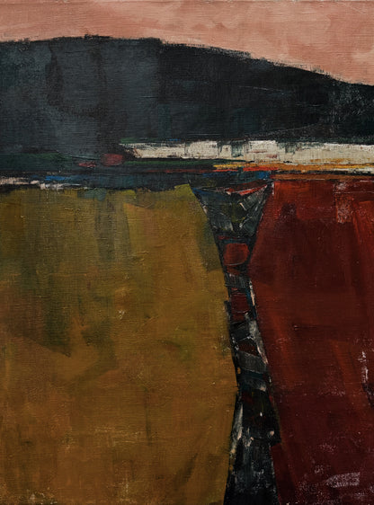 Original Abstract Painting on Linen