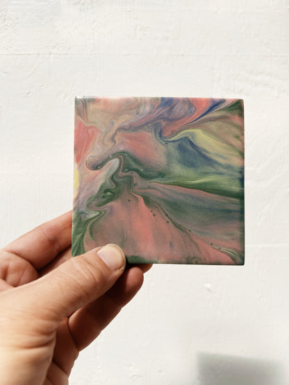 Set of Vintage Handmade Pratt and Larson Tiles