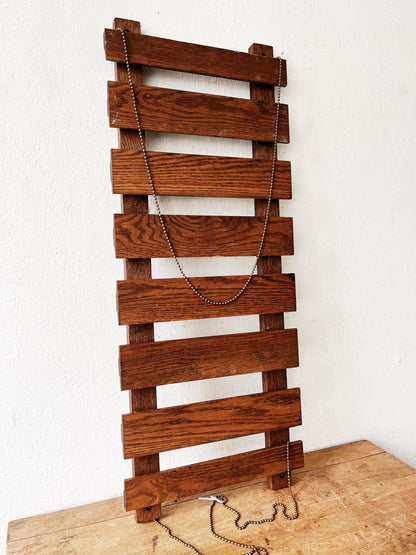 Vintage Oak Hanging Rack