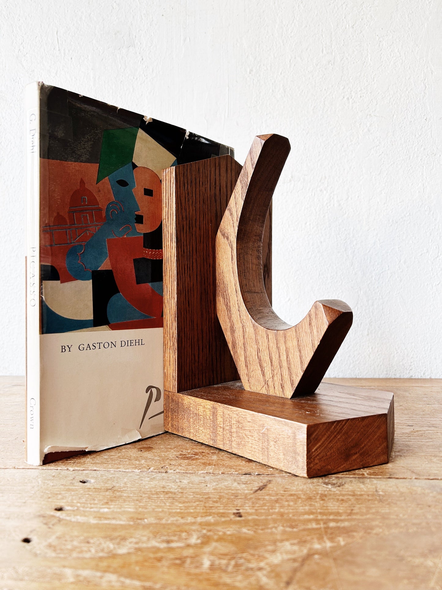 Large Handmade Oak Bookends