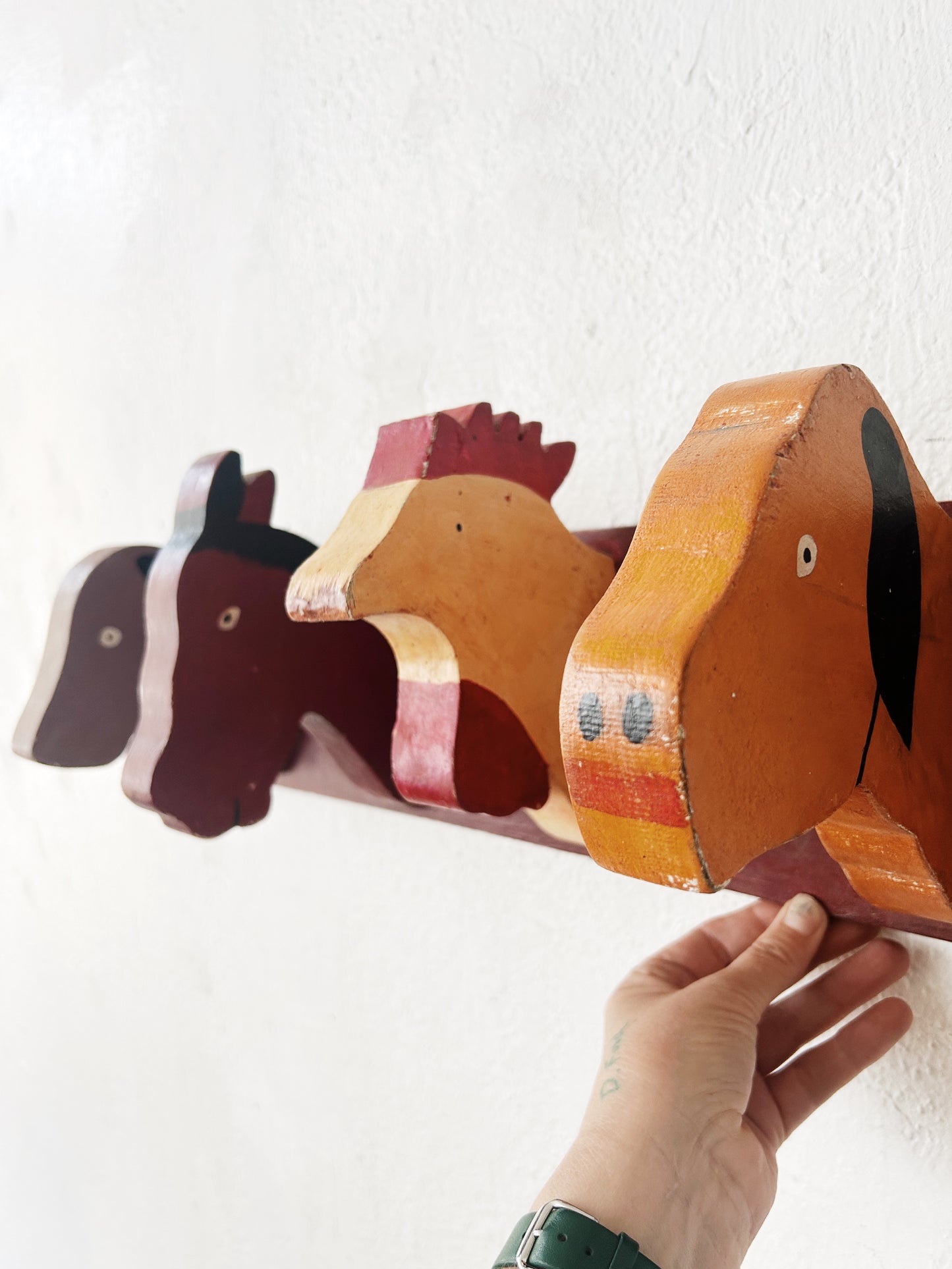 Vintage Handmade Oversized Folk Art Rack