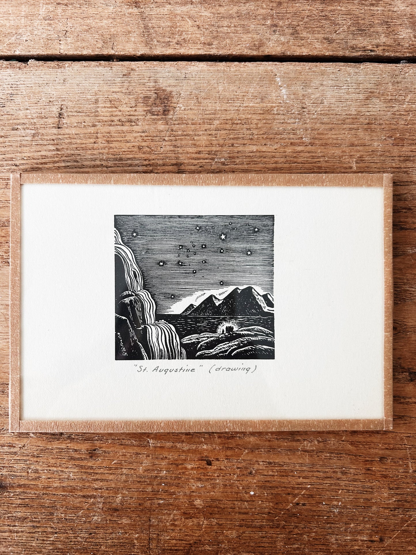 1930s Rockwell Kent Woodblock Print