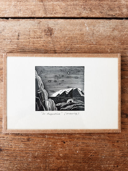 1930s Rockwell Kent Woodblock Print