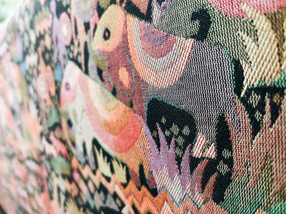 Vintage Custom Tapestry Couch on Wheels