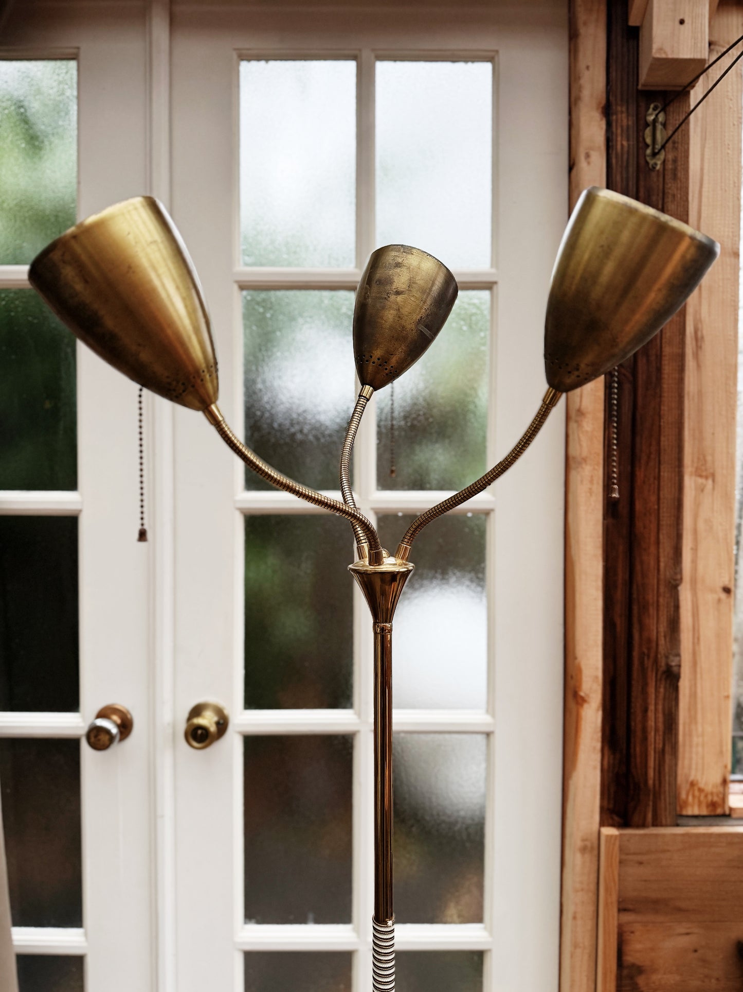 Mid Century Triple Flame Floor Lamp