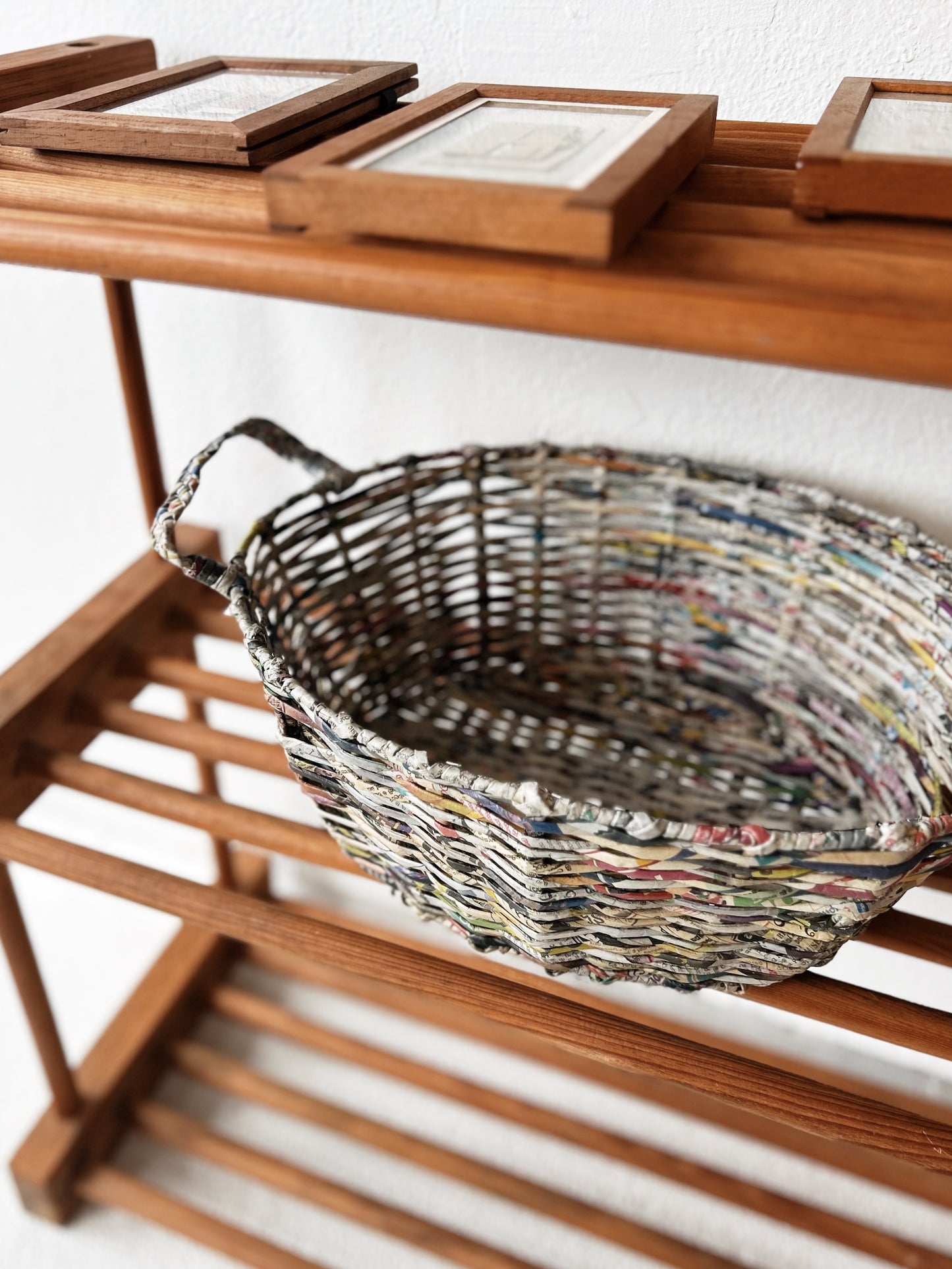 Vintage Newspaper Basket
