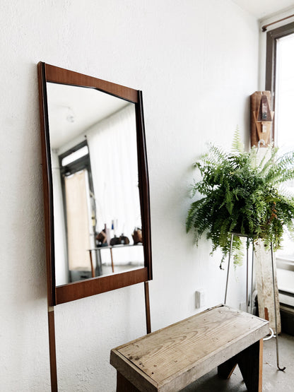 Mid Century Walnut Mirror