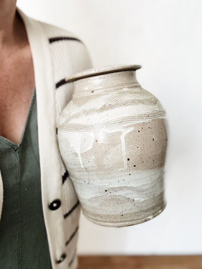 Large Ceramic Lidded Jar