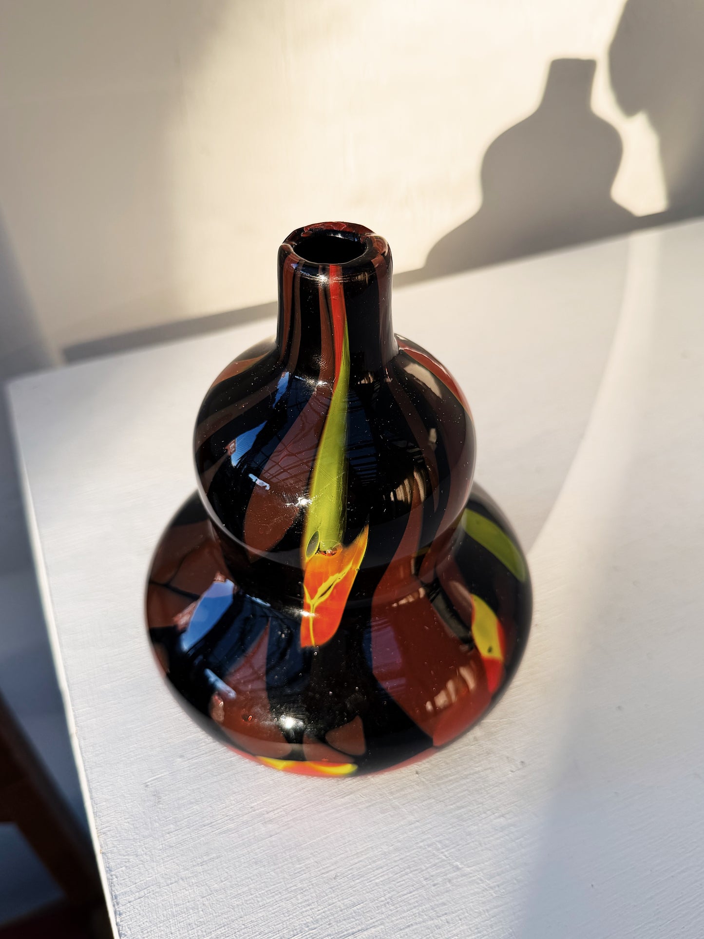 Murano Style Glass Vase
