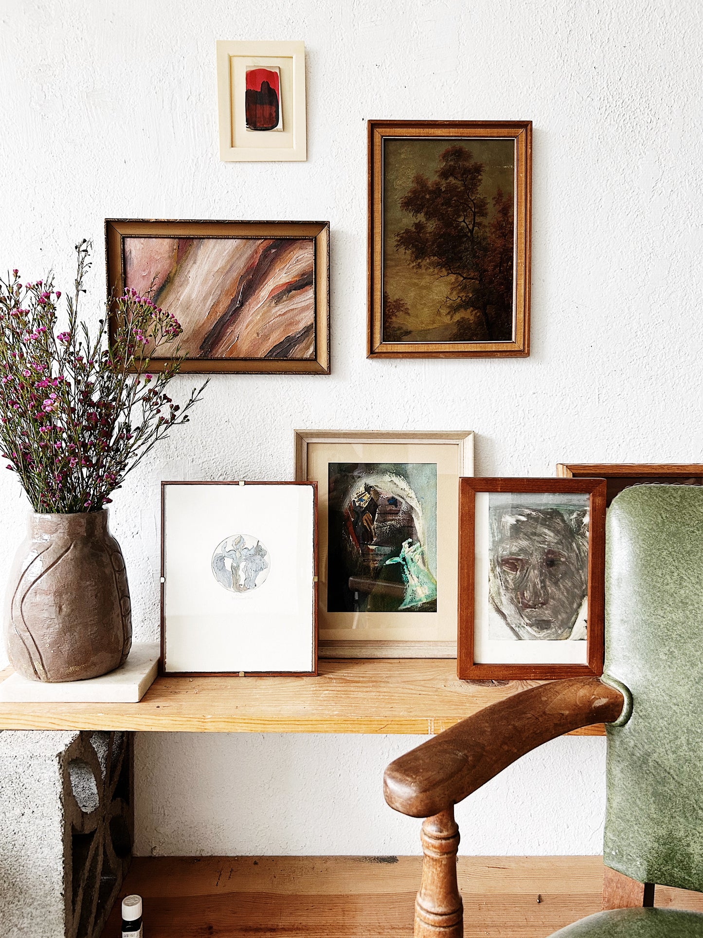 Vintage Abstract Oil Painting