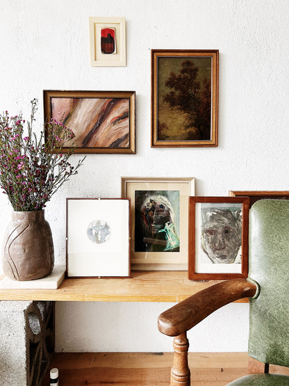 Vintage Abstract Oil Painting