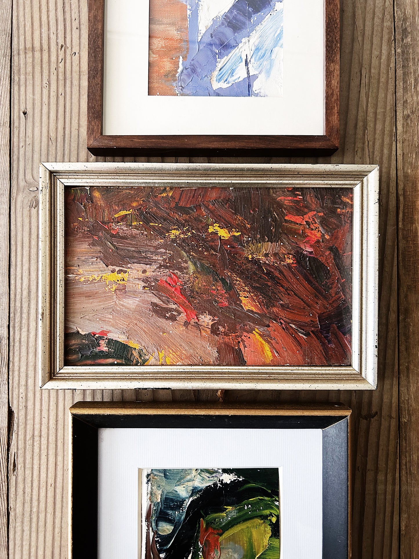 Framed Abstract Oil Painting