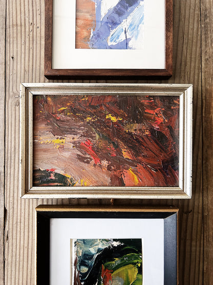 Framed Abstract Oil Painting