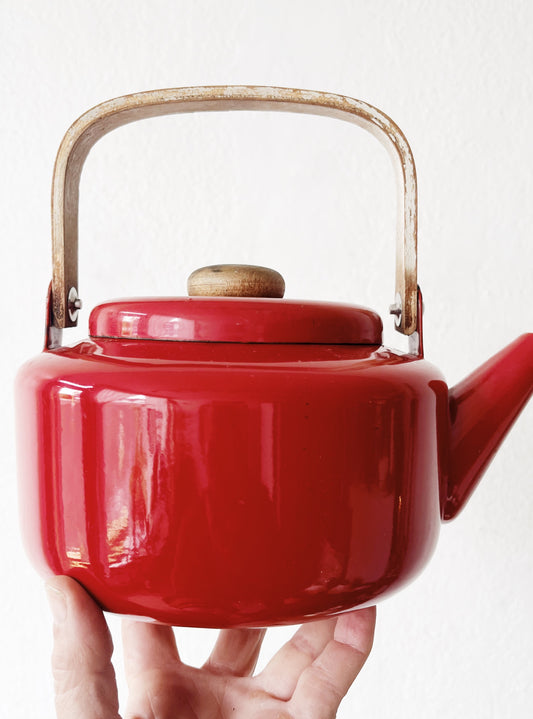 Vintage Enamel Kettle