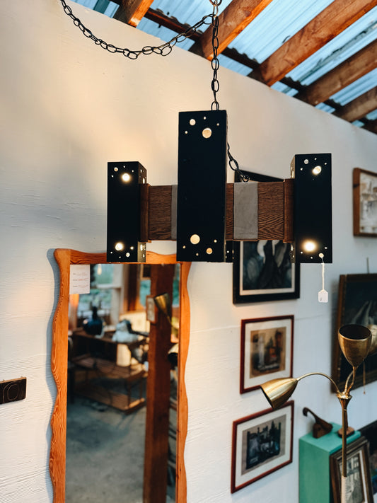 Vintage Brutalist Chandelier