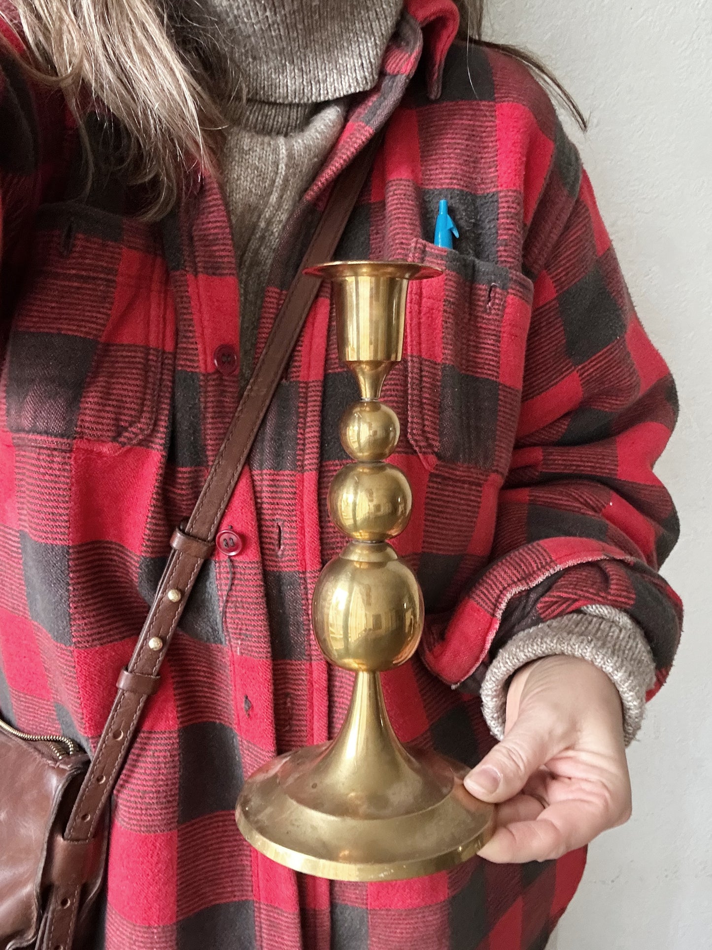 Vintage Brass Candle Holder PR India