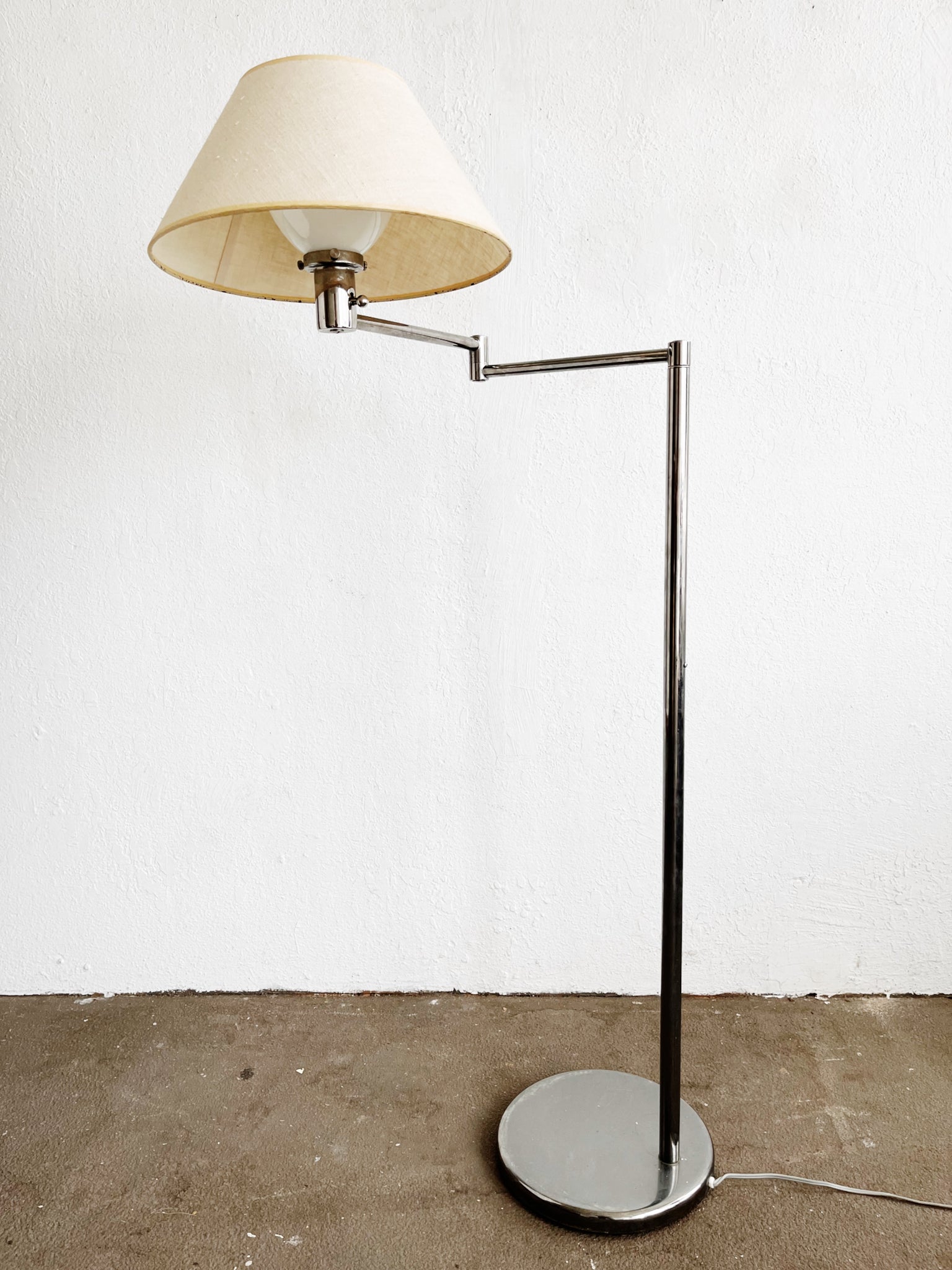 Walter Van Nessen Chrome Floor Lamp