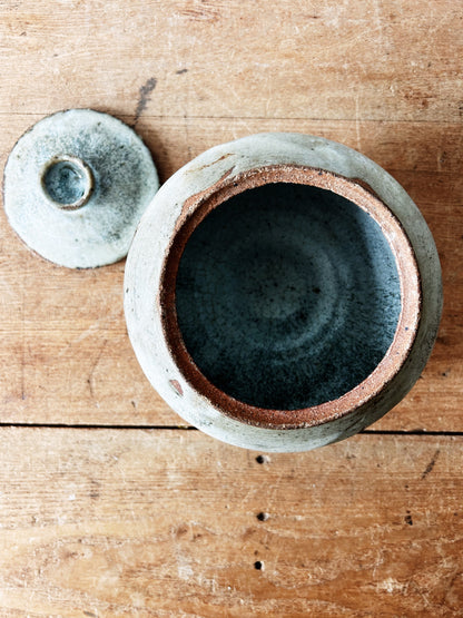 Vintage Handmade Stoneware Canister