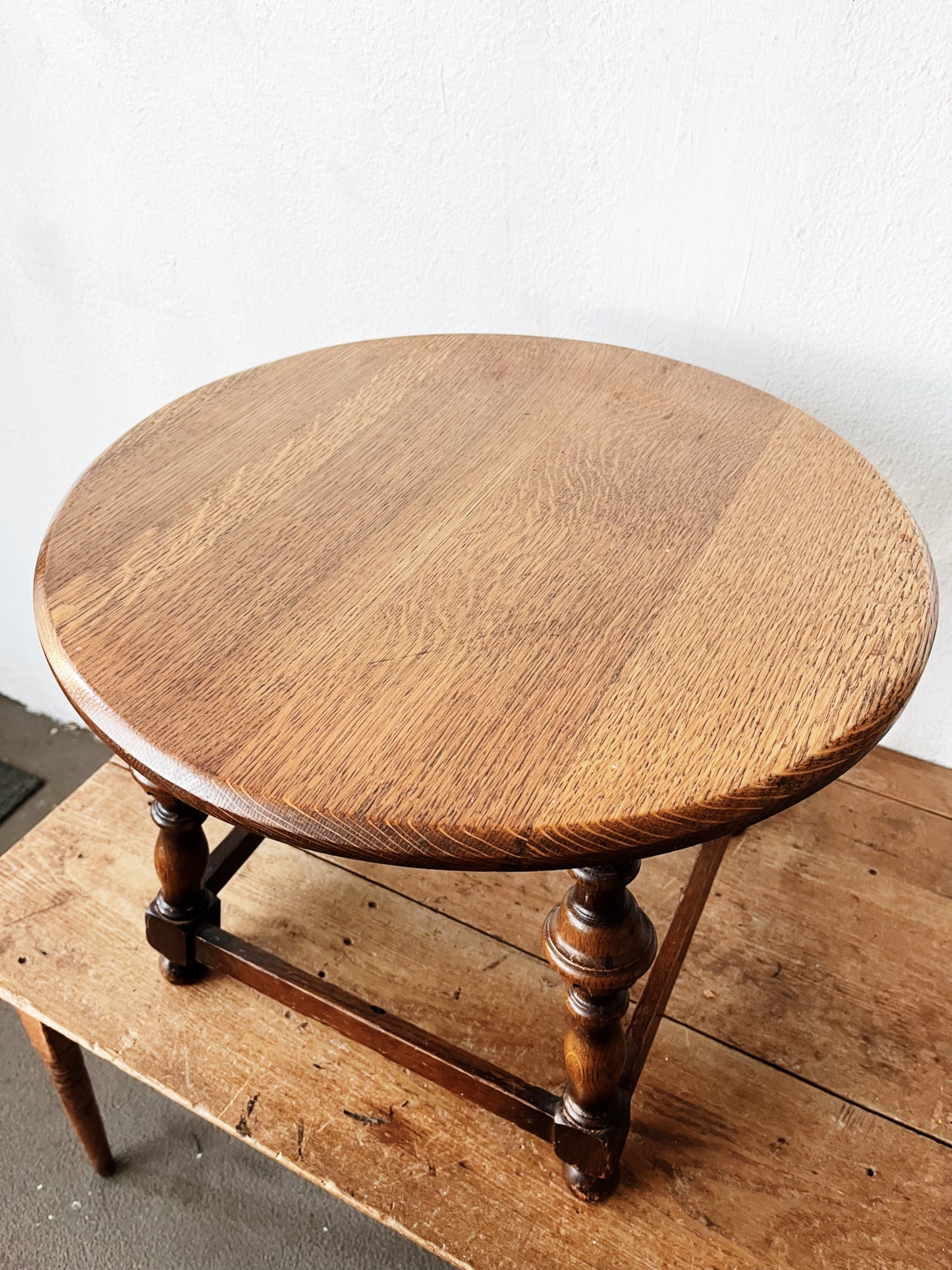 Antique English Oak Side Table