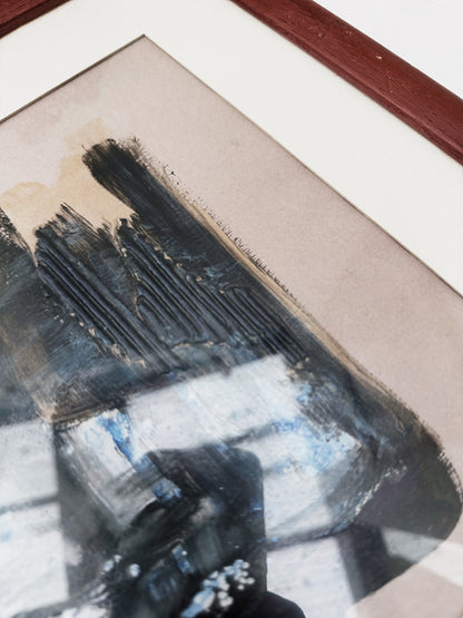 Vintage 1970s Abstract Landscape Painting