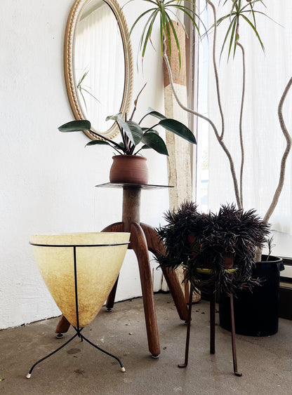 Mid Century Fiberglass Bullet Planter