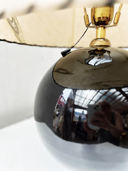 Vintage Japanese Made Lamp after Jacques Adnet