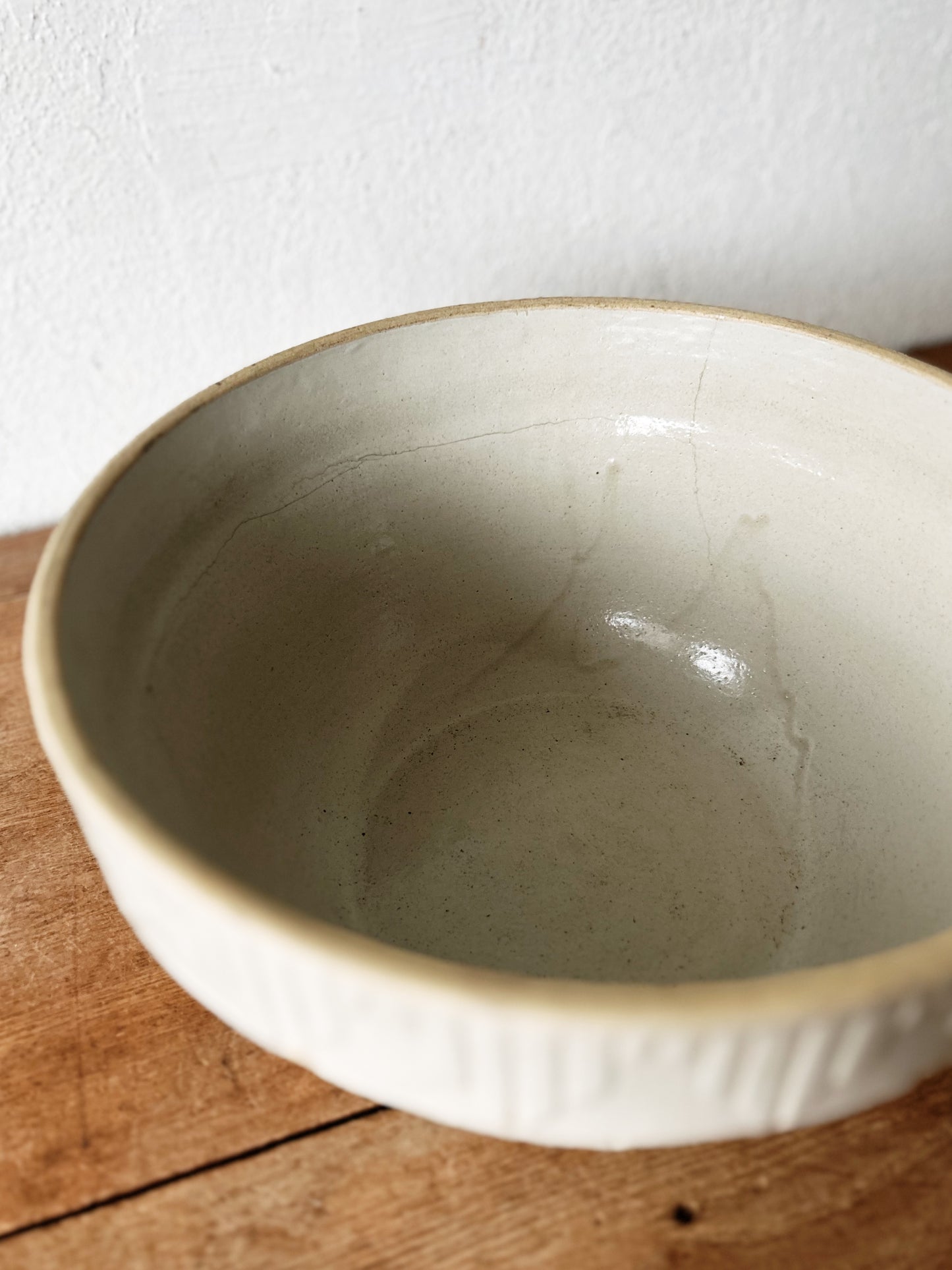Antique XL Salt Glazed Bowl