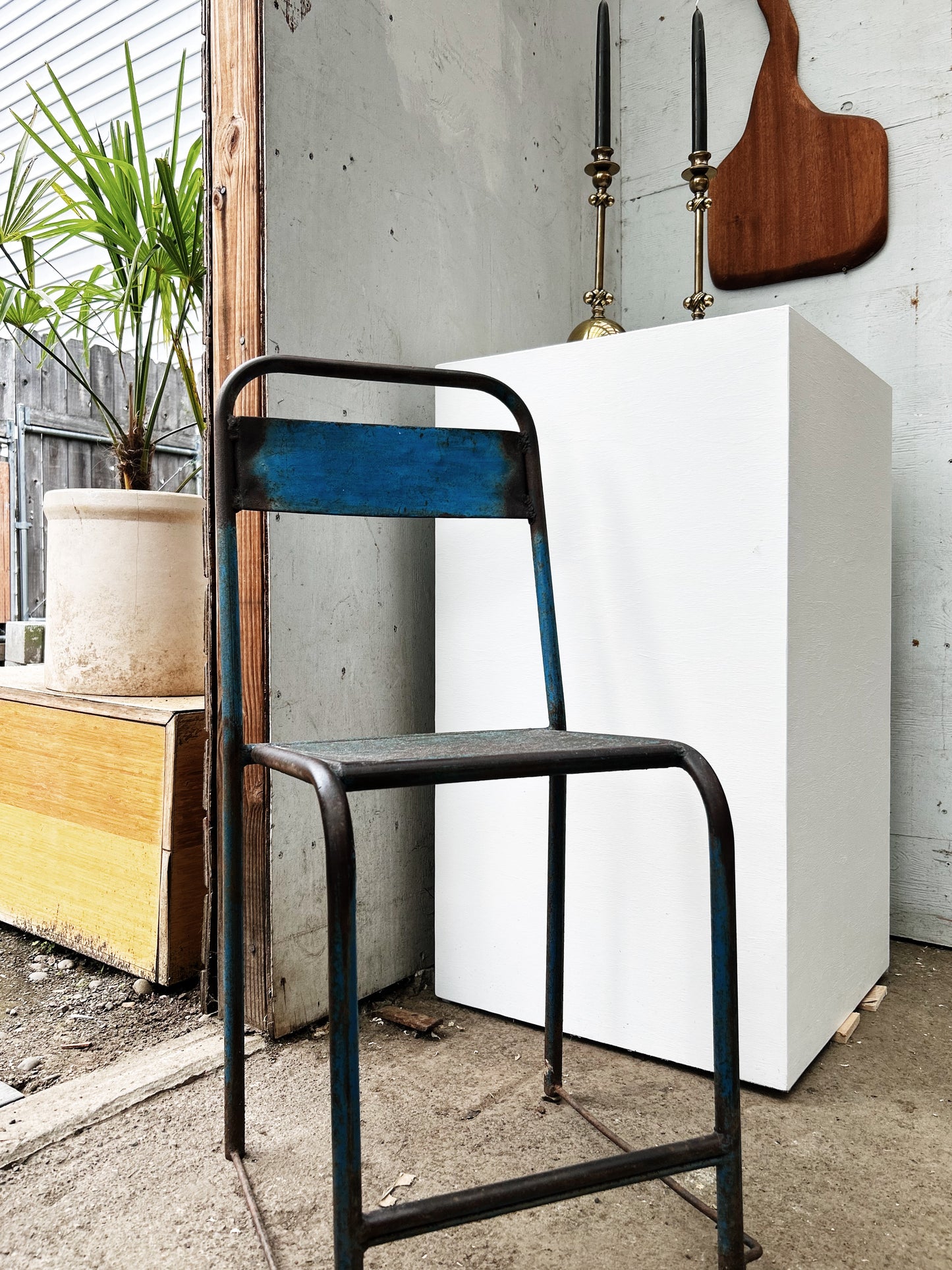 Vintage Industrial Metal Chair