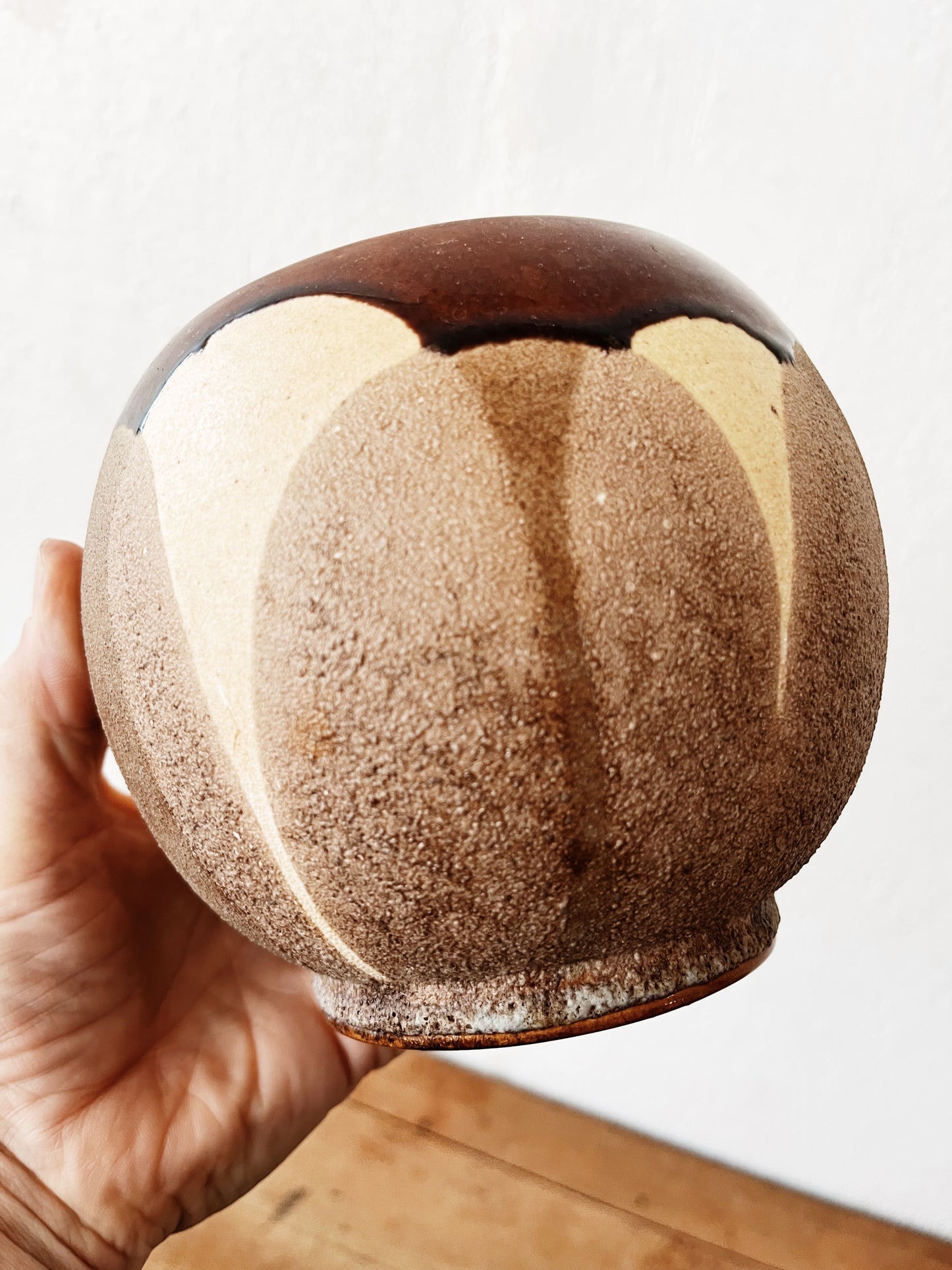 Vintage Lava Glazed Planter