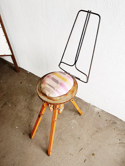 Industrial Folk Art Chair