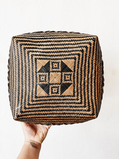 Vintage Lidded Basket