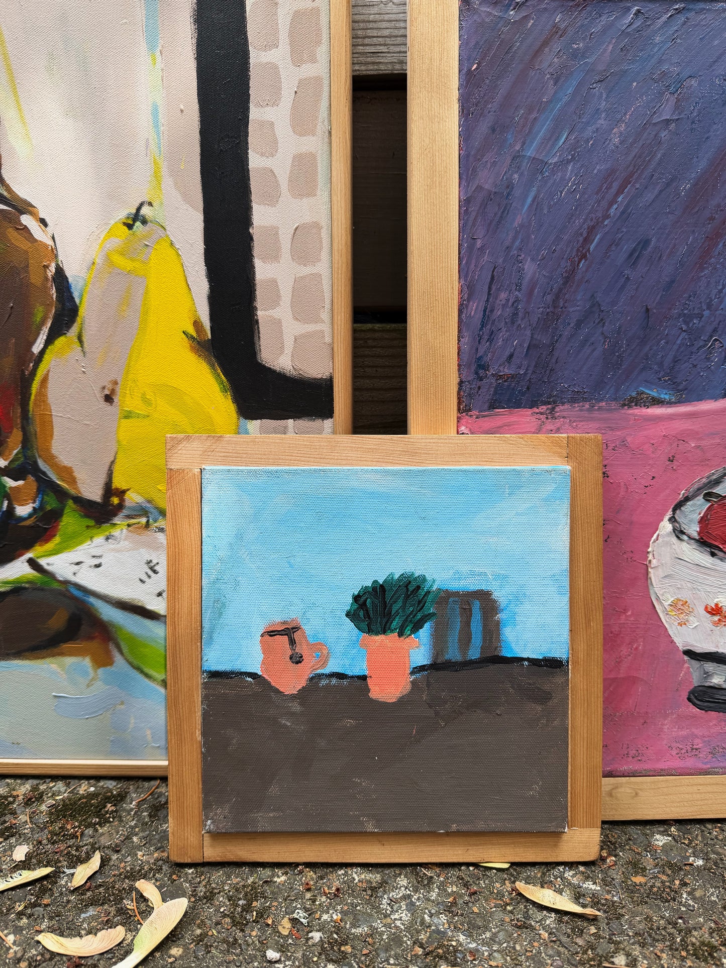 Vintage Plant Still Life Painting