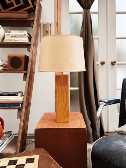Vintage Modernist Wood Lamp