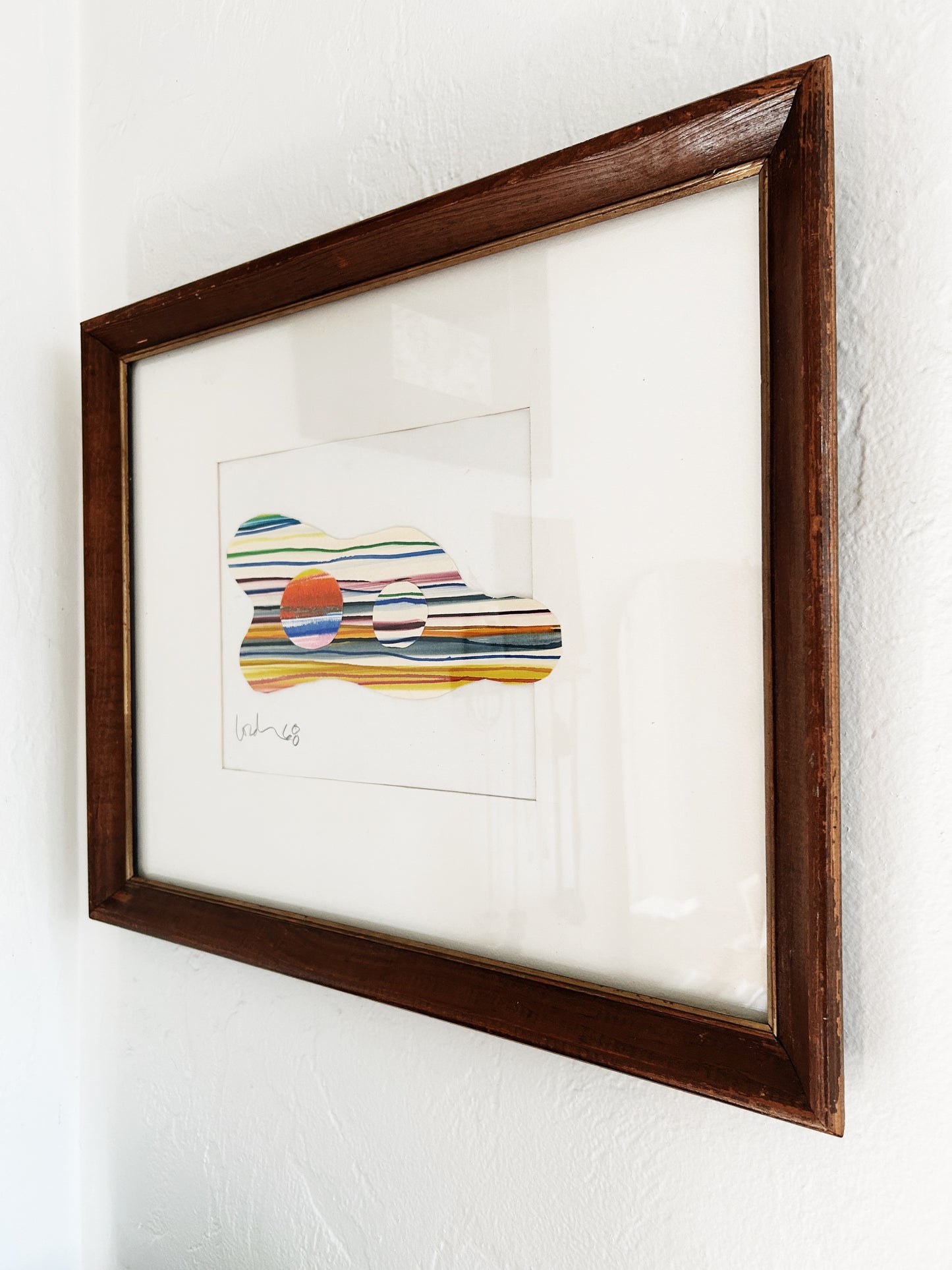 Original 1960s Lourdan Kimbrell Mixed Media Artwork