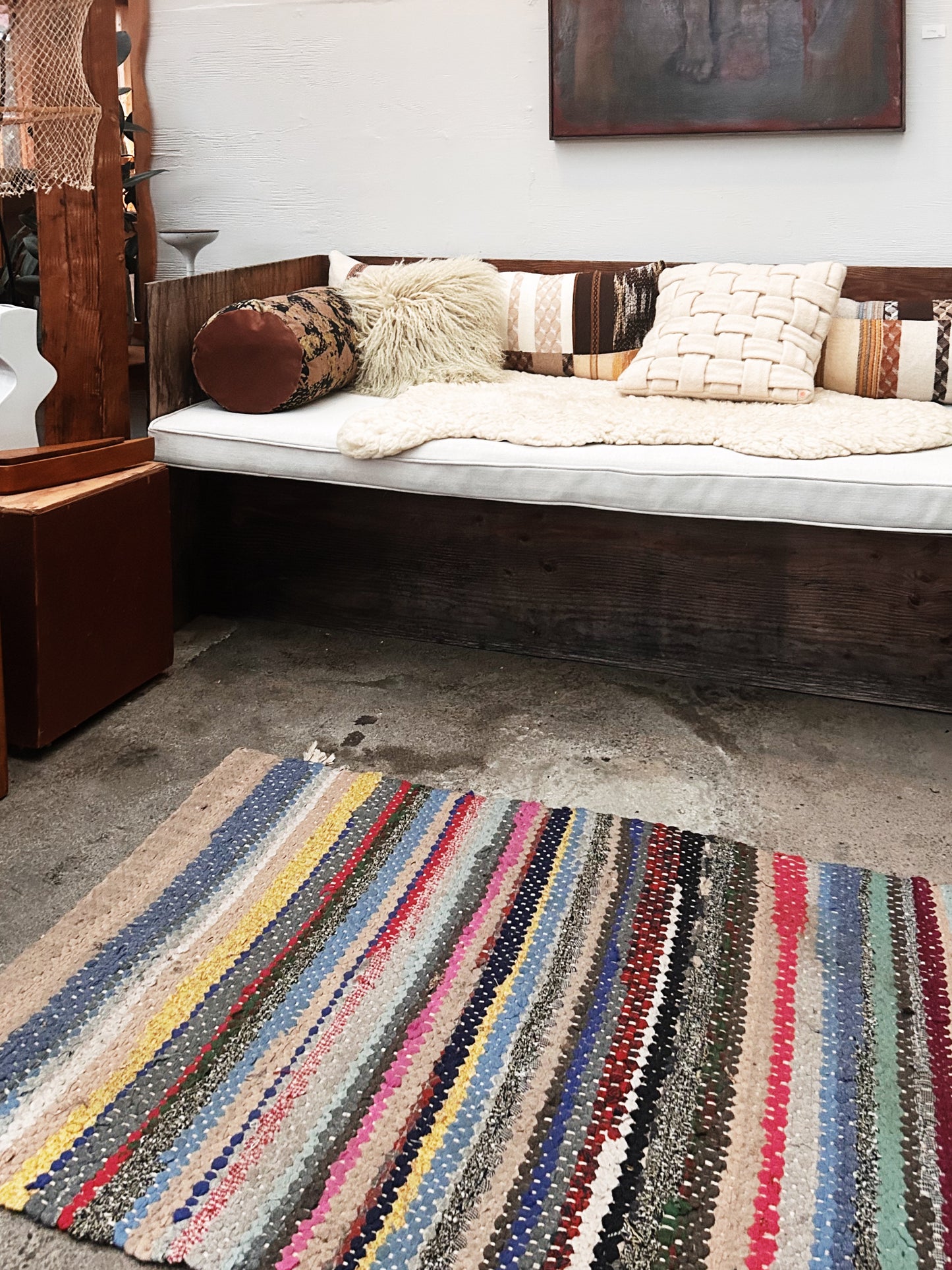 Antique Cotton Rag Rug