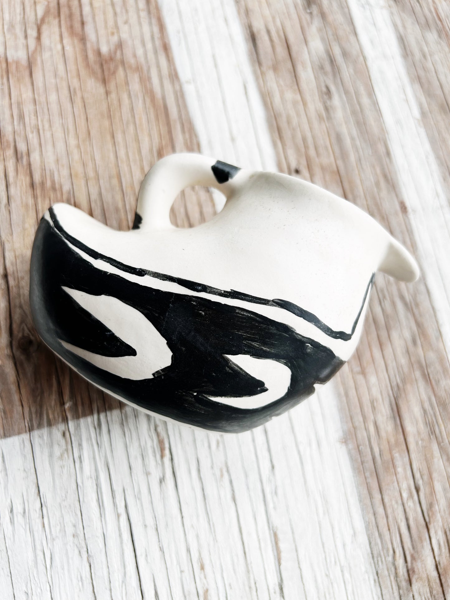 Hand Painted Mesa Verde Inspired Pottery Pourer