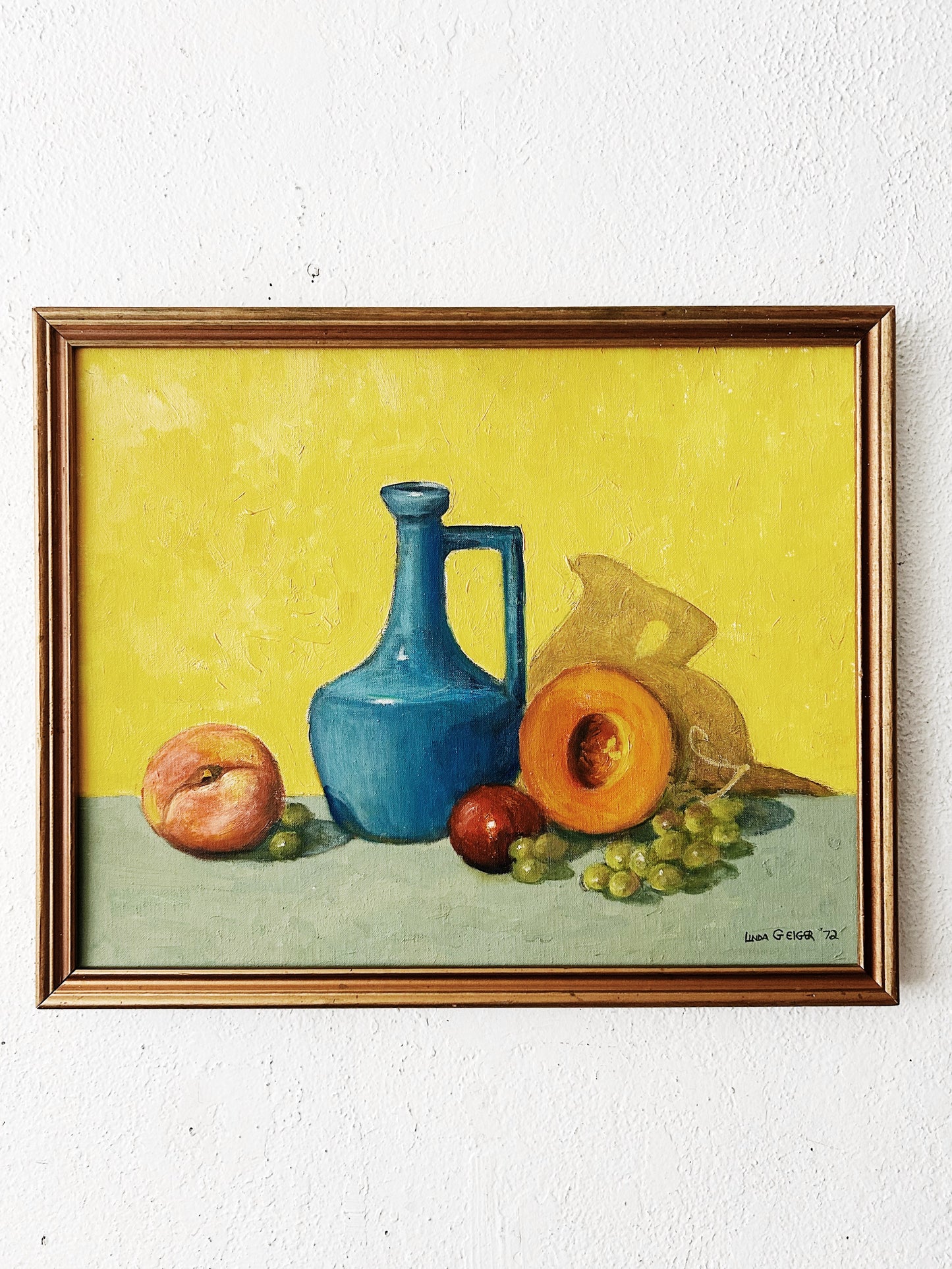 Vintage Signed, Original Framed Still Life Painting