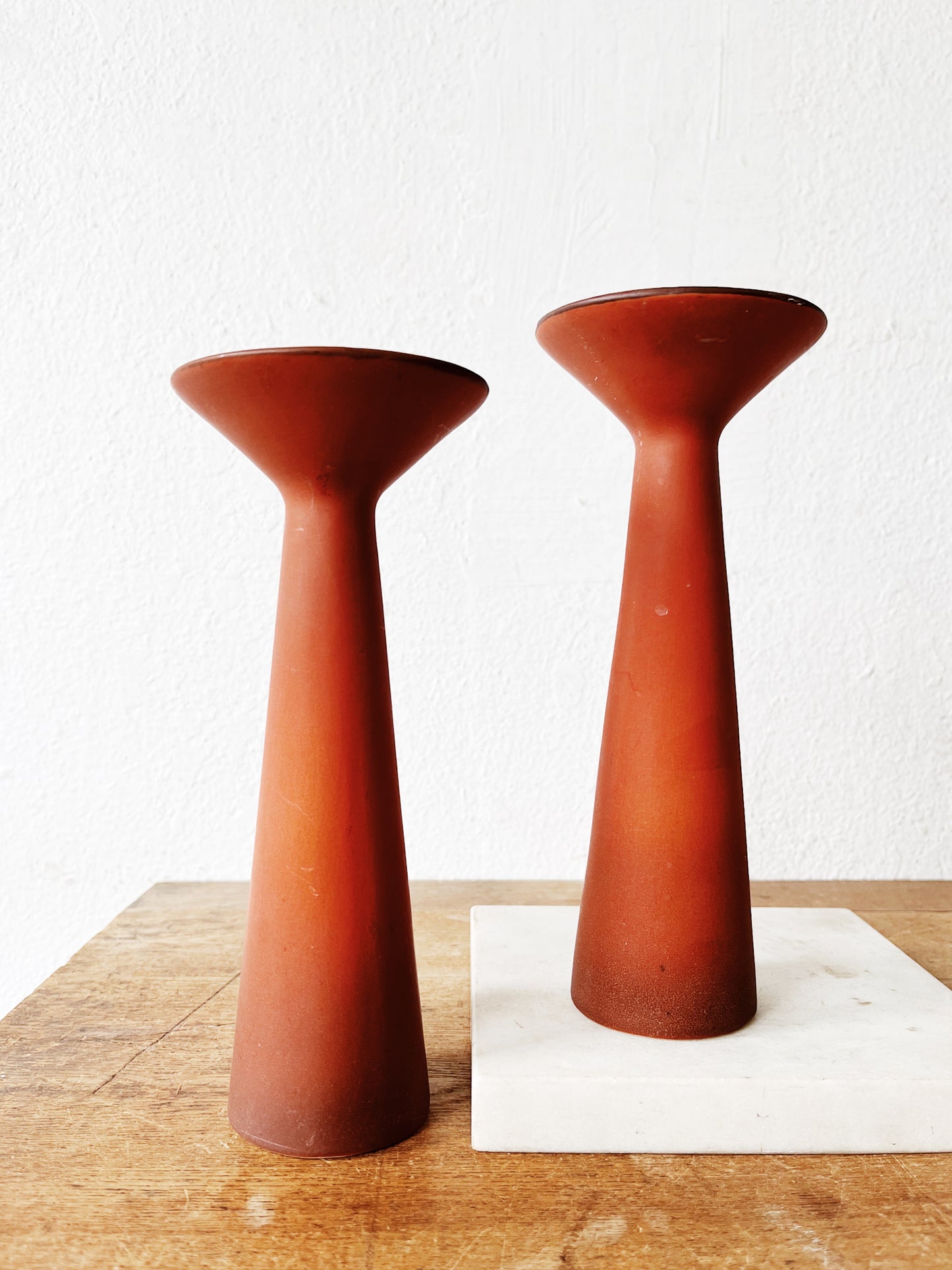 Vintage California Pottery Candlesticks